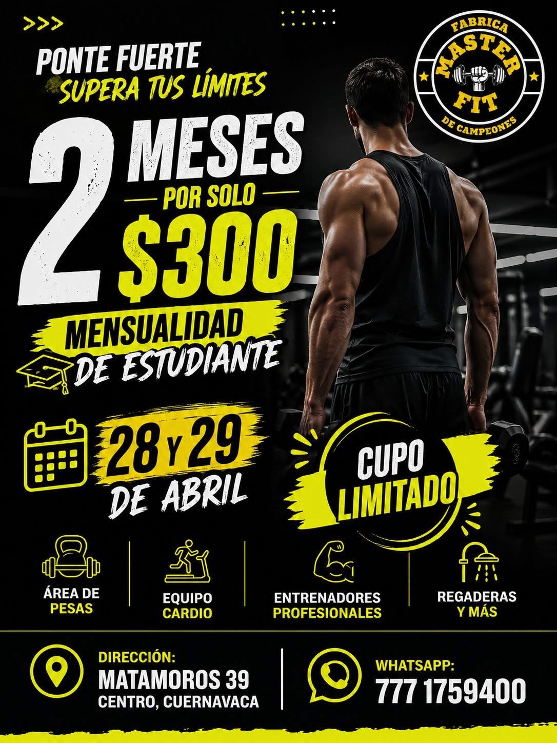 Promoción estudiantes Master Fit